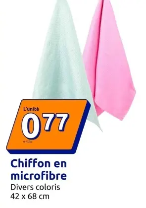 Offre: Chiffon en microfibre