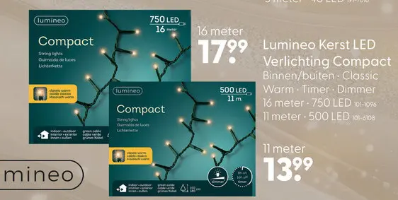 Aanbieding: Lumineo Kerst LED Verlichting Compact