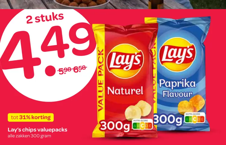 Aanbieding: chips valuepacks