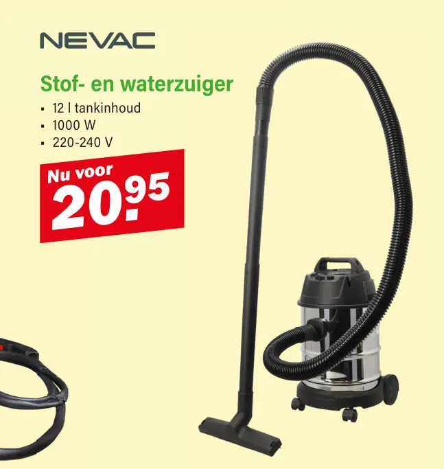 Promotie: Stof- en waterzuiger