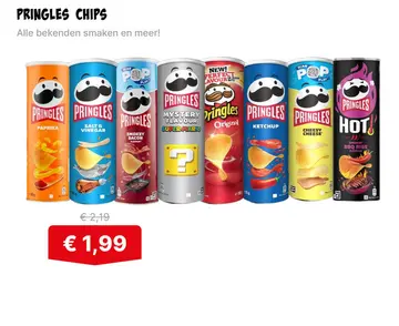 Aanbieding: Pringles chips