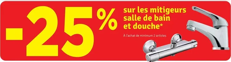 Offre: mitigeurs salle de bain et douche