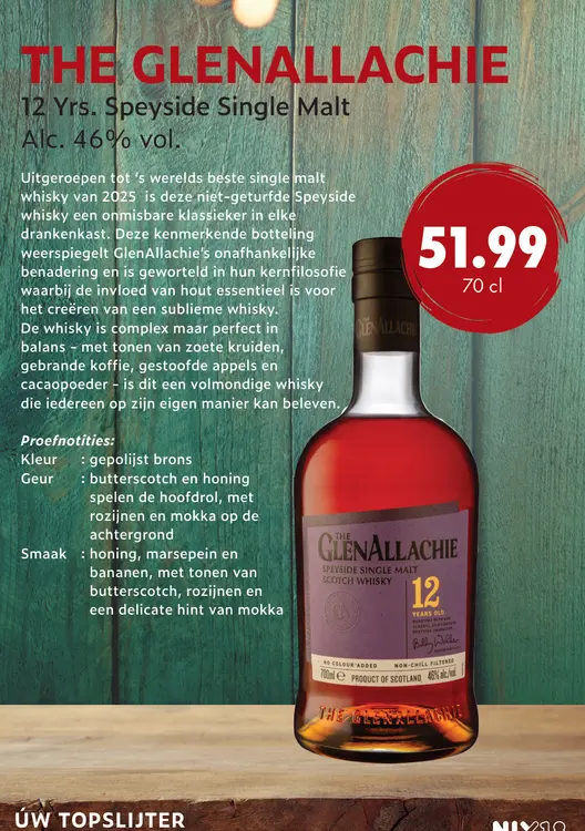 Aanbieding: The Glenallachie 12 Yrs. Spreyside Single Malt
