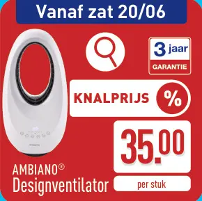 Promotie: Designventilator