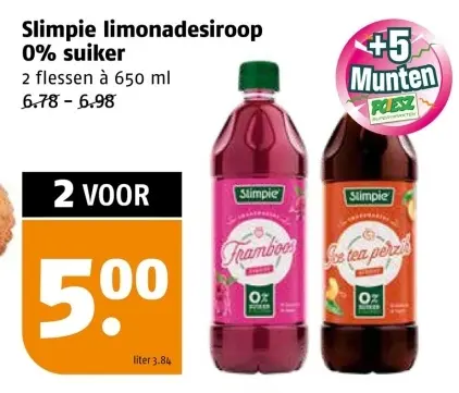 Aanbieding: Slimpie limonadesiroop