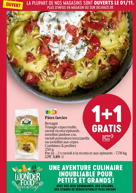 Offre: Pâtes farcies