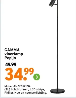 Aanbieding: Vloerlamp Pepijn