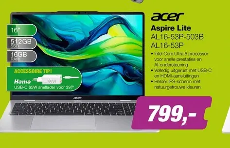 Aanbieding: Acer Aspire Lite AL16-53P-503B
