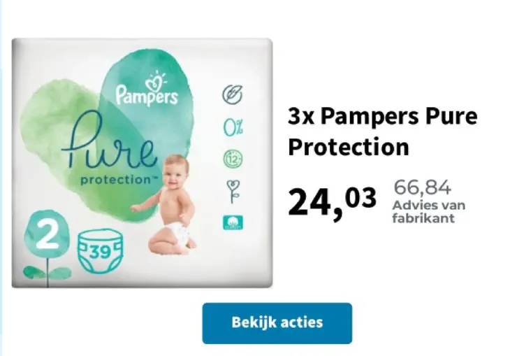 Promotie: Pampers Pure Protection