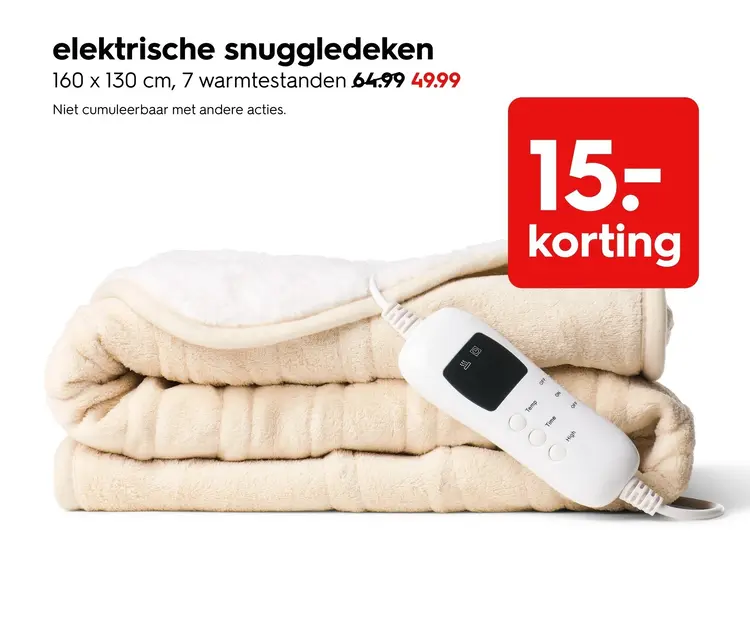 Promotie: Elektrische snuggledeken