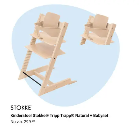 Aanbieding: Kinderstoel Stokke® Tripp Trapp® Natural + Ba