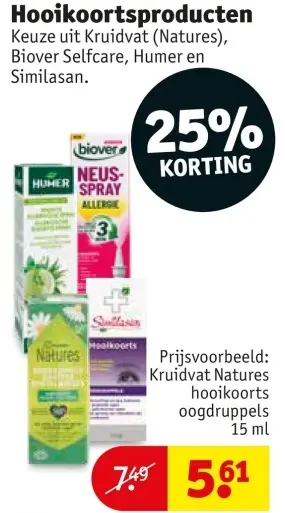 Promotie: Hooikoortsproducten