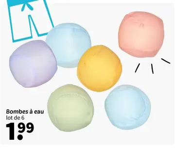 Offre: Bombes à eau