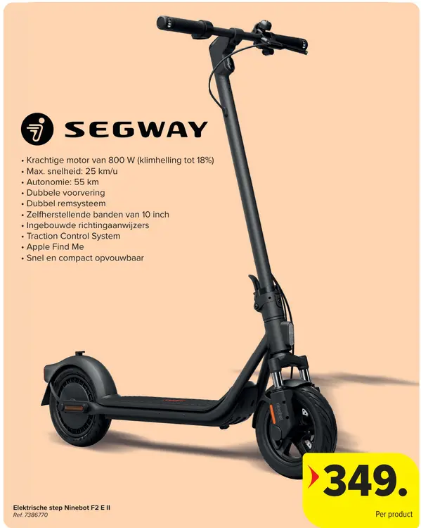 Promotie: Elektrische step Ninebot F2 E II