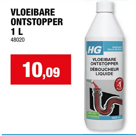 Aanbieding: HG ontstopper vloeibaar 1l