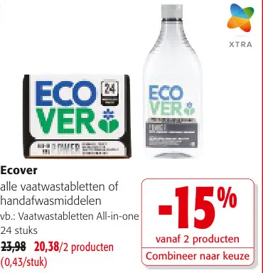 Promotie: Alle vaatwastabletten of handafwasmiddelen