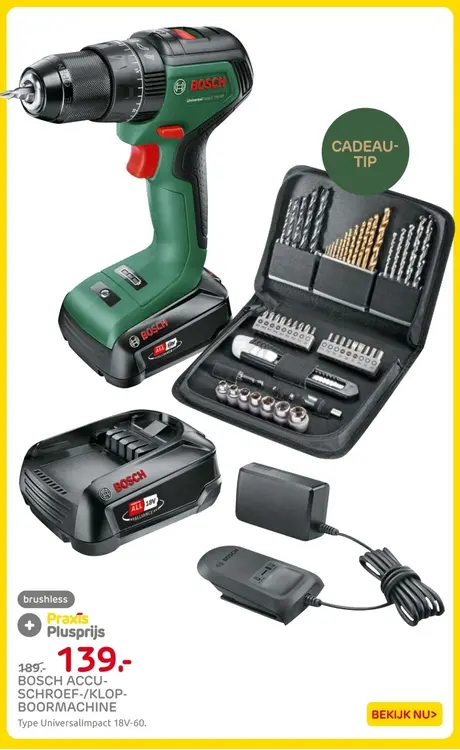 Aanbieding: Accu-schroef-/klop-boormachine