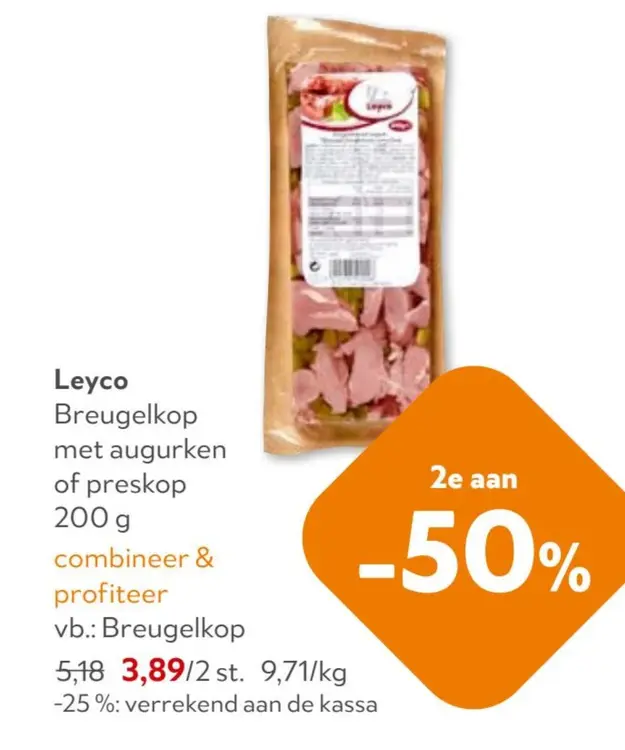 Promotie: Breugelkop met augurken of preskop
