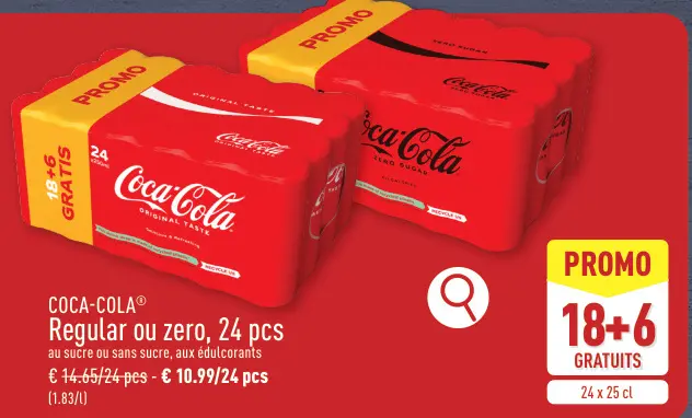 Offre: Coca-Cola Regular ou zero