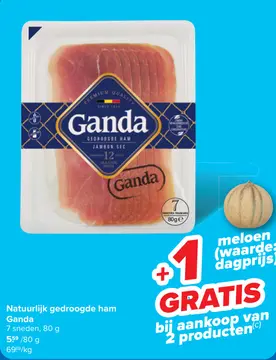 Aanbieding: Natuurlijk gedroogde ham