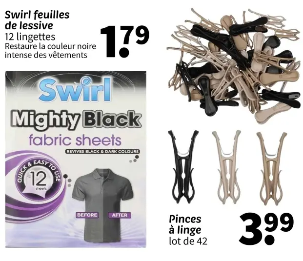 Offre: Swirl feuilles de lessive