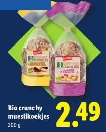 Aanbieding: Bio crunchy mueslikoekjes