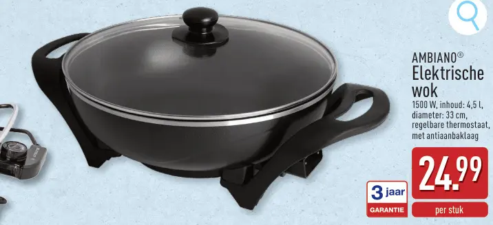 Promotie: Elektrische wok