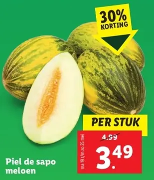 Aanbieding: Piel de sapo meloen