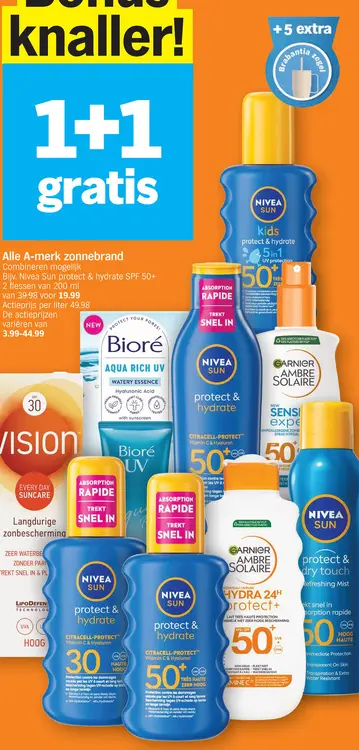 Promotie: A-merk zonnebrand