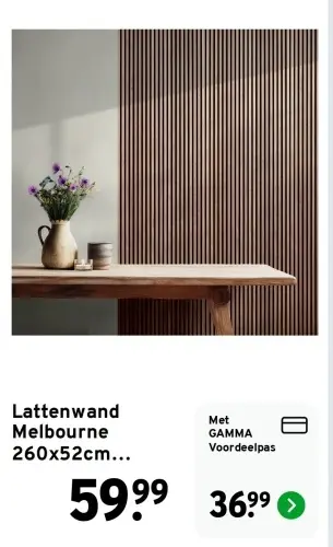 Aanbieding: Lattenwand Melbourne