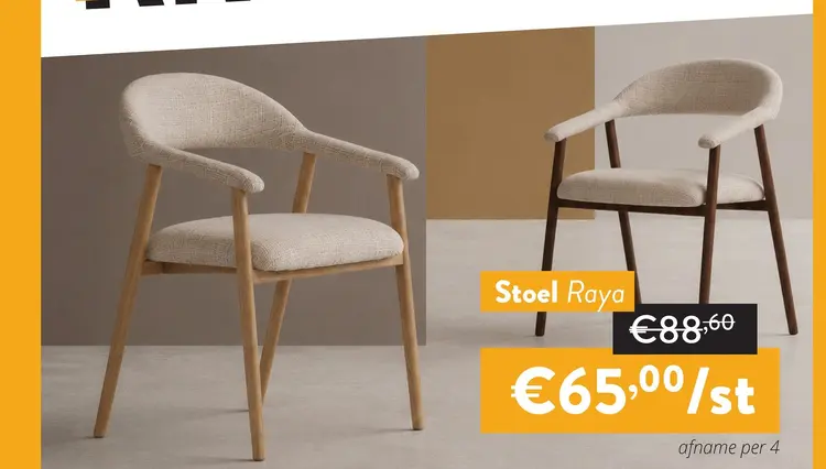 Promotie: Stoel Raya