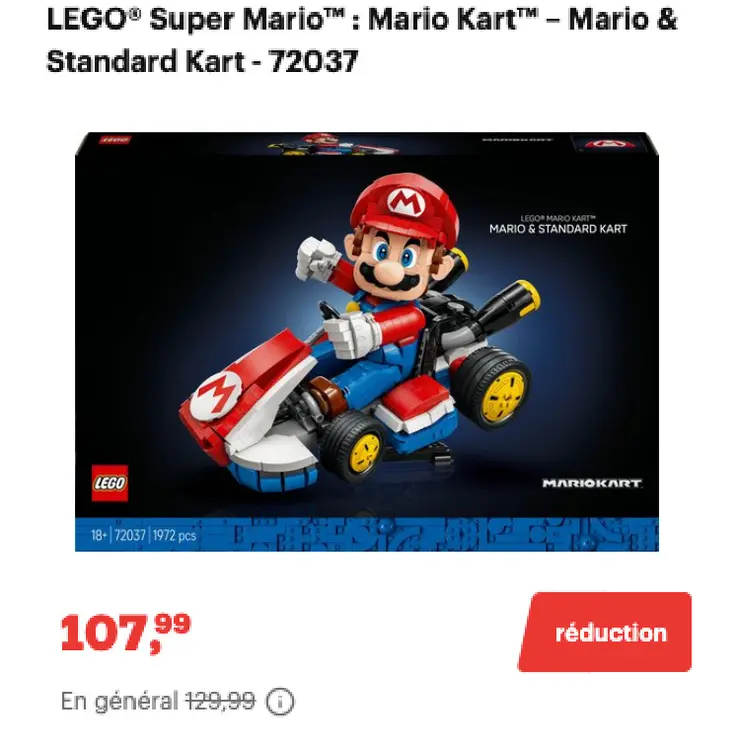 Offre: Super Mario™: Mario Kart™ - Mario & Standard 