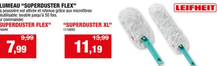 Offre: Leifheit Super Duster Flex plumeau