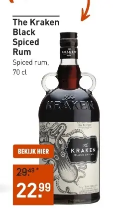 Aanbieding: The Kraken Black Spiced Rum