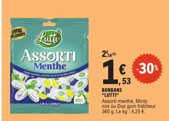 Offre: Assorti Menthe