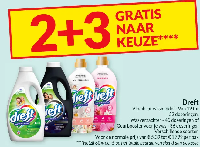 Promotie: Vloeibaar wasmiddel, Wasverzachter of Geurbooster