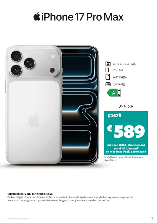 Promotie: iPhone 17 Pro Max