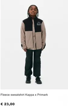Aanbieding: Fleece sweatshirt Kappa x Primark