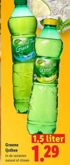 Aanbieding: Groene ijsthee