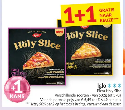 Promotie: Iglo Pizza Holy Slice
