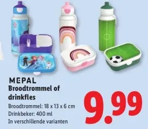Aanbieding: Broodtrommel of drinkfles