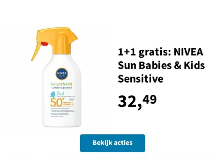Promotie: NIVEA Sun Babies & Kids Sensitive