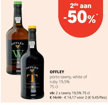 Aanbieding: OFFLEY porto tawny, white of ruby 19,5%
