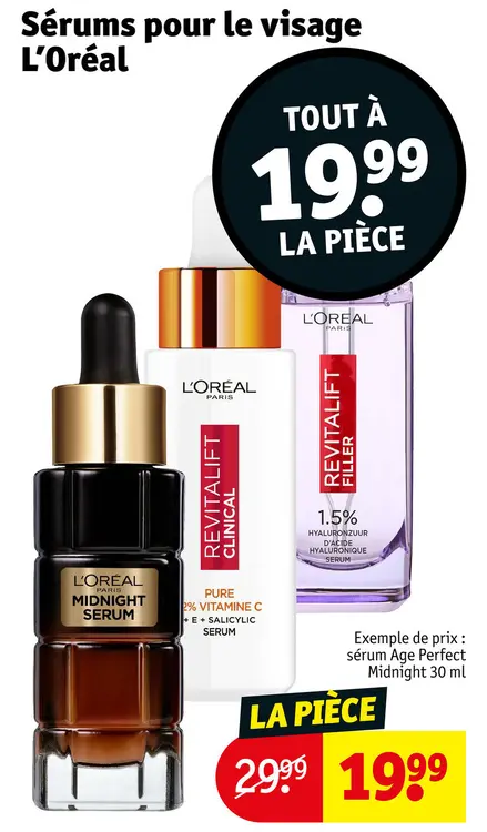 Offre: Sérums pour le visage