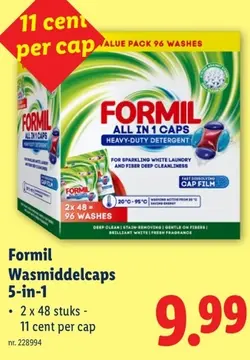Aanbieding: Formil Wasmiddelcaps