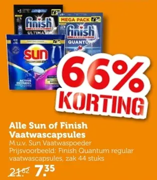 Aanbieding: Alle Sun of Finish Vaatwascapsules