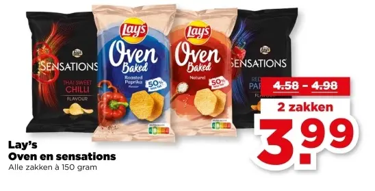 Aanbieding: Lay's Oven en Sensations