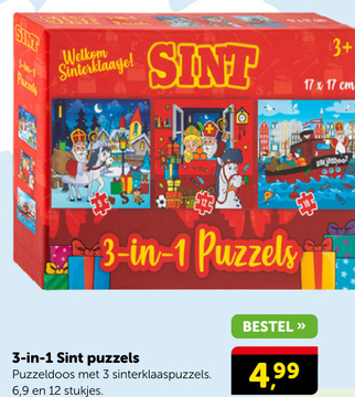 Aanbieding: 3-in-1 Sint puzzels