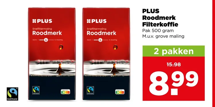 Aanbieding: Roodmerk Filterkoffie