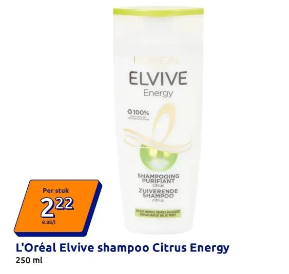 Aanbieding: Elvive shampoo Citrus Energy